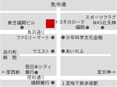 シバタ本社の周辺地図